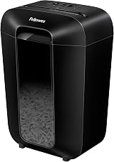 Fellowes LX70 Paper Shredder 11 Sheets Cross Cut 4x40mm 18L Bin Deskside