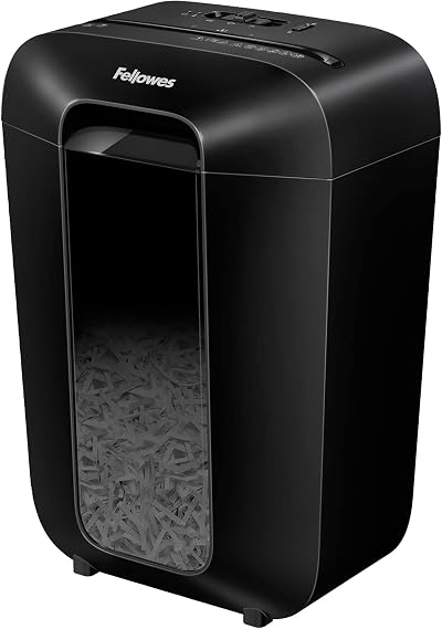 Fellowes LX70 Paper Shredder 11 Sheets Cross Cut 4x40mm 18L Bin Deskside