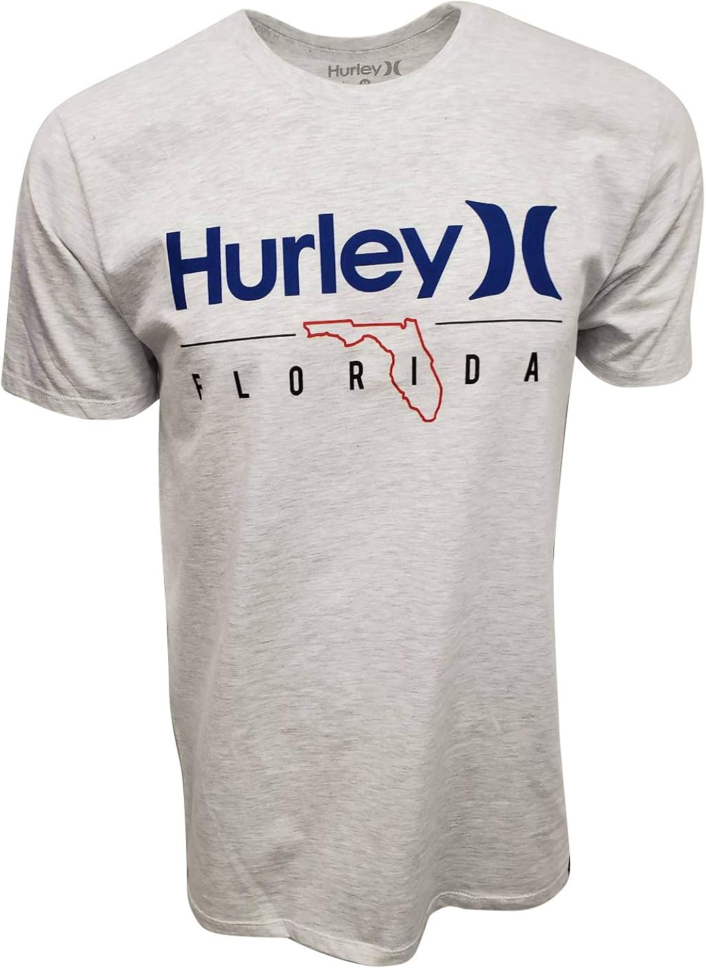 Hurley Herren T-Shirt The Globe - Kurzarm Shirt Mit Frontprint Für Lässigen Style