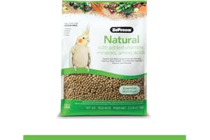 ZuPreem Natural Bird Food - Vitamin Packed Bird Food - Daily Bird Food for Medium Birds - 2.5 lb