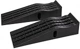 KATSU Tools Extra Wide Plastic Car Ramps 2 Piece Heavy Duty Garage Ramps view 1