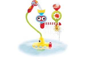 Yookidoo Kids Bath Toy - (Ages 2-6 Years) Mold Free Submarine Spray Station - Attaches to Wall and Battery Operated Water Pump Shower for Baby Bathtime Play - Generates Magical Effects