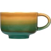 NOVA CERAMICS Amber Coffee Mug - 16 oz Ceramic Mug - Savannah | Aesthetic Handmade Artisan Style, Forest &amp; Spring Coffee Mug - Ceramic Mug Set - Microwave &amp; Dishwasher Safe
