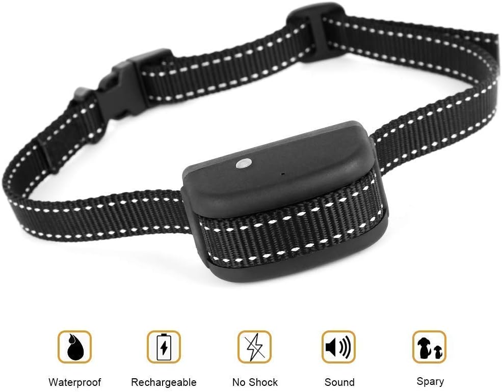 Flightbird Rechargeable Spray Bark Collar for Dogs No Bark Dog Training Collar Citronella Spray CollarÅ’Anti-Bark Device for DogsNO Shock Harmless and Humane Water Resistant IPX6