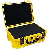 AxiGear Waterproof Hard Shell Case with DIY Customizable Foam Insert 19 x 14 x 8in
