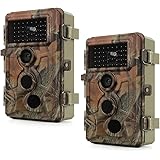 Folgtek Trail Hunting Cameras Game Cameras 20MP 1080P 120° Wide Angle, IR Night Vision PIR Motion Activated, IP66 Waterproof,
