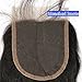 Lace Closure Boby Wave 4x4 Free Part with Baby Hair Natural Black Virgin Human Hair (8 inch)
