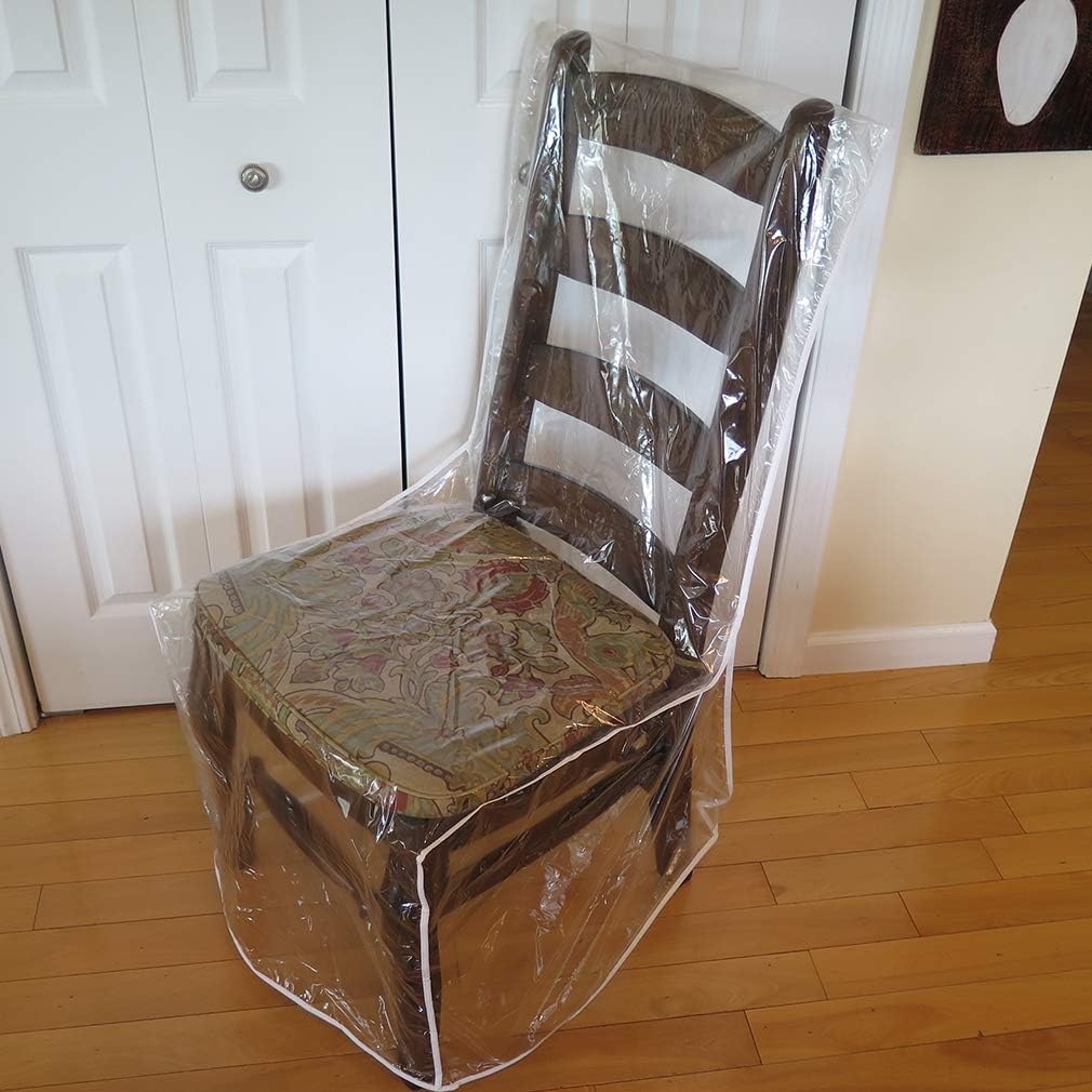 Evelots Dining Room Chair Protector-Clear-No Dust/Spill/Pet Hair/Pet Claws-Set/4: Home & Kitchen
