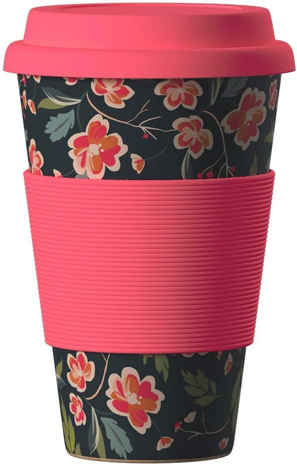 Bamboo Cup Reusable Coffee Cup (Japanese Sour Cherry)