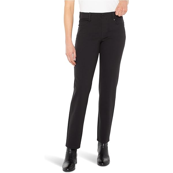 Liverpool Los Angeles, Petite Gemma Mid-Rise Cigarette Trouser 26