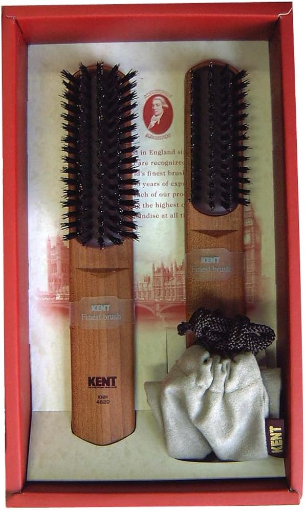 目玉商品 メール便送料無料 池本刷子工業 Kent メンズ ヘアブラシ やわらかめ 2本セット 3段植毛 大 小 Knh 01g 100 安心保証 Ggjapan Jp