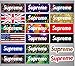 Fanco Electronics Supreme Laptop Luggage Skateboard Helmet Graffiti Sticker Decals Vinyls Reusable Strong Adhension Decorative Sticker 71pcs