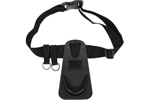 Doorslay Fishing Waist Belt Rod Holder Adjustable Fishing Pole Waist Belt Fishing Tackle Holder Padded Waist Belt