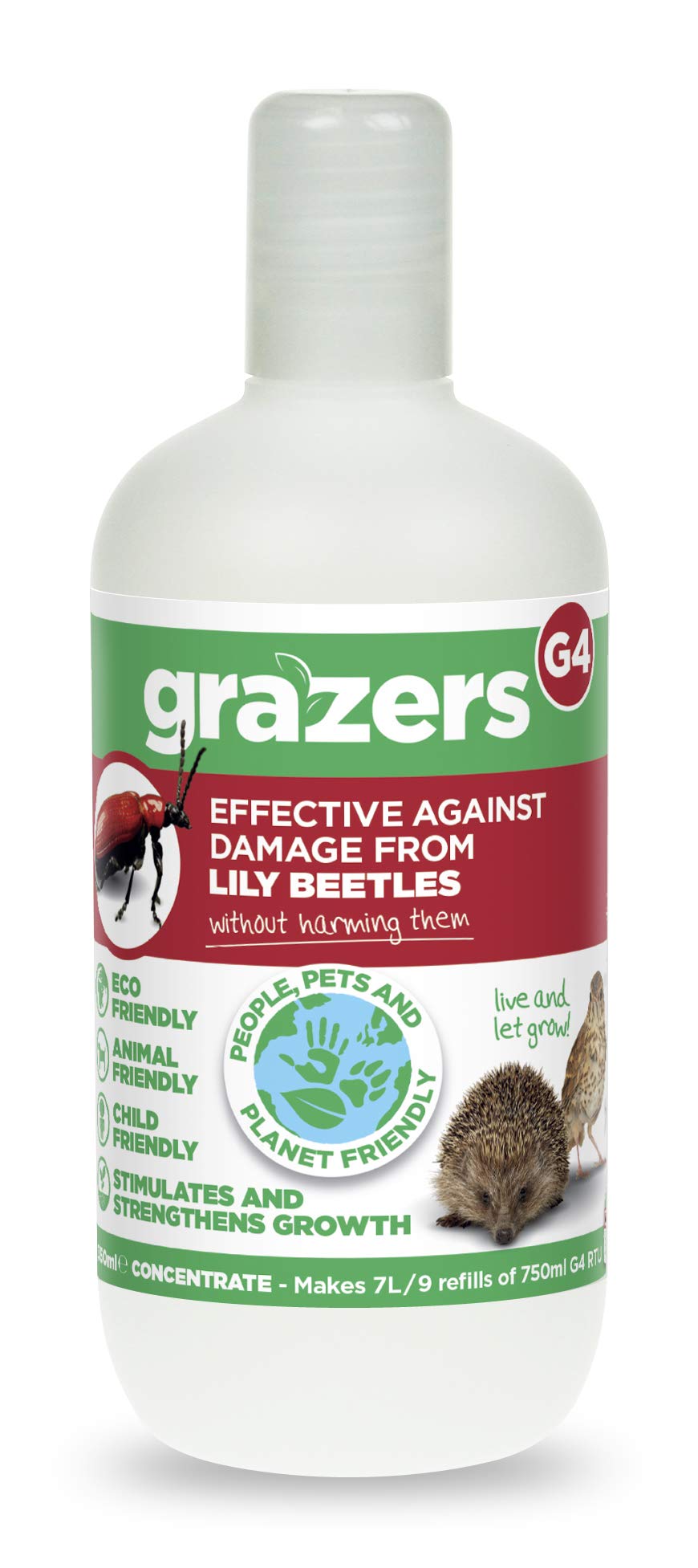 Grazers G4 Concentrate 350ml Effective against Lily Beetle Damage. Makes 7 Litres of Eco Spray