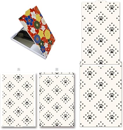 Amazon Poket Mirror ポケットミラー 完全受注生産 オリジナルプリント 鏡 コンパクト かわいい 肉球 オリジナルデザイン プリント 日本製 Ana Lyn コンパクト 通販