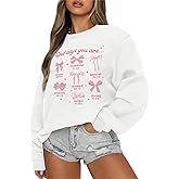 Cayxatiu Christian Bow Sweatshirt for Women God Jesus Bible Verse Sweatshirts Cute Bow Graphic Coquette Long Sleeve Shirts