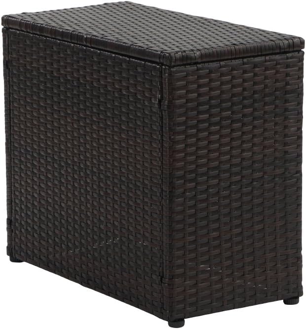 Amazon Com Divano Roma 5 Piece Outdoor Patio Rattan Wicker Configurable Furniture Set With Cushions Brown Beige Garden Outdoor