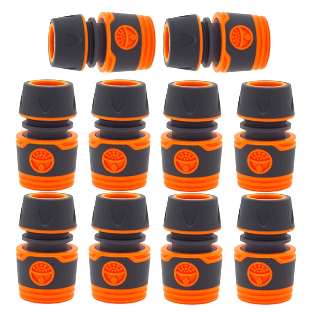 Garden Hose Quick Coupling Garden Hose Connector 1/2 Inch Hose Connector for Car Wash and Hose Connection Pack of 10