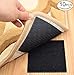 Rug Tape Pad, Rug Anchors Carpet Hook and Loop Non-Slip Mat Anti-Skid Stickers (10PCS, Black)