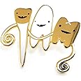 Teeth Lapel Pin - Flossin' Ain't Just For Gangstas by I Heart Guts