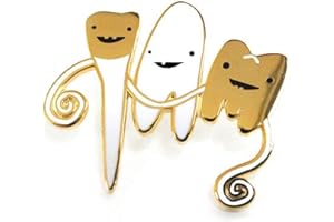 Teeth Lapel Pin - Flossin' Ain't Just For Gangstas by I Heart Guts