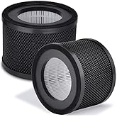 2 Pack TT-AP001 Filter HEPA Replacement, Compatible with TaoTronics TT-AP001 Air Purifier and VAVA VA-EE014 H13 True HEPA