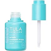 TULA Skin Care Wrinkle Treatment Drops - Retinol Alternative Serum, Anti-Aging, Minimizes Wrinkles, Contains Bakuchiol, Alfalfa Sprouts, and Stevia, 0.98 oz.