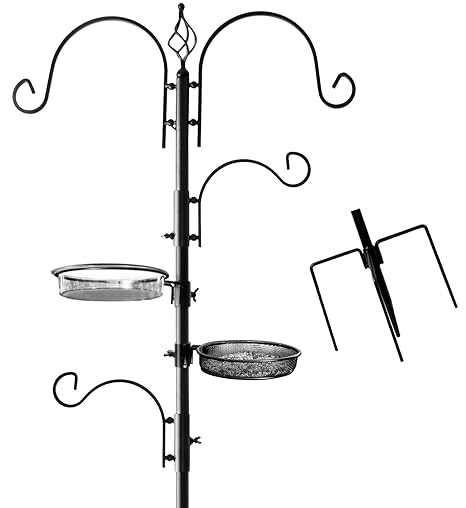 Ashmanonline Deluxe Birds Multi Feeding Station Pole Stand Kit