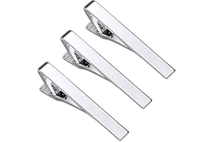 3PCS Men's Silver Classic Tie Clip - Business Shirt Slim Fit Tie Bar for Wedding and Daily Life for Father, Lover, Friends an