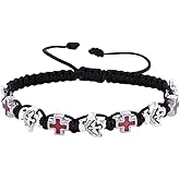 Confirmation Jewelry Gifts for Teens with Holy Spirit Dove and Cross Medals, 7 1/2 Inch