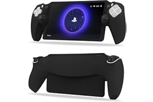 Bougraite Case for PlayStation Portal Remote Player, Silicone Shockproof Anti-Fingerprint Anti-Slip Scratch Resistant Protective Case Cover Compatible with PlayStation 5 Portal 2023, Black
