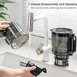 300W Slow Juicer - 13cm Feeding Chute, Portable