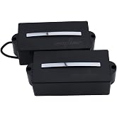 Guyker Electric Bass Pickups Ceramic Electric Precision BASS Piecewise Closed Hot Single Rail PB Precision Bass Pickups 1 Set, PB11 Black