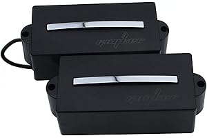 Guyker Electric Bass Pickups Ceramic Electric Precision BASS Piecewise Closed Hot Single Rail PB Precision Bass Pickups 1 Set, PB11 Black