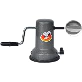 Anjali Sleek Stainless Steel Vacuum Base Coconut Scrapper Black