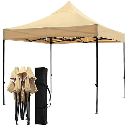 Snail 10x10 Ft Easy Pop Up Canopy Tent With Heavy Duty 420d Waterproof And Uv Treated Cover Shade For Beach Outdoor Commercial Tent Instant Sun
