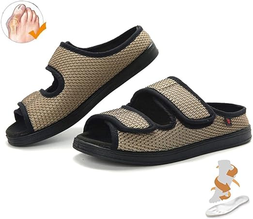 extra wide slide sandals