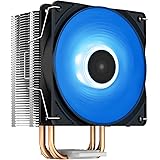 DEEP COOL GAMMAXX400V2 Blue CPU Air Cooler with 4 Heatpipes, 120mm PWM Fan and Blue LED for Intel/AMD CPUs (AM4 Compatible) (