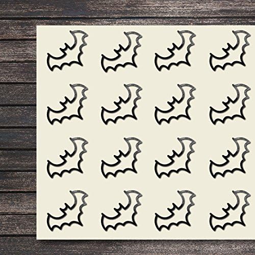 Bat Animal Witch Halloween Evil Craft Stickers, 44 Stickers at 1.5 Inches, Great Shapes for Scrapbook, Party, Seals, DIY Projects, Item 715937