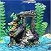 Evergreen Simulation Resin Roman Column Aquarium Decorations Fish Tank Rock Ruins Plants Decor Aquarium Decoration Ornamentsthumb 1