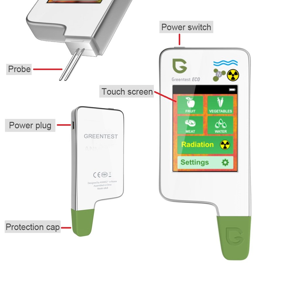 Nitrate detector TDS Water geiger counter Fish Radiation 6in1 Greentest
