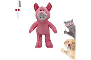 Qfibkr Lettuce Pets Dog Toys, Lettucepets Dog Toy, Unbreakable Dog Toy, Unbreakable Bear DogToy, Hard Dogs Toy for Aggressive Chewers, 2.0 Bear for Chewers to Keep Them Busy (1PcsPink)