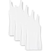 Amazon Essentials Women's Slim-Fit Tank, Pack of 4