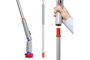 Synoshi PRO Electric Spin Scrubber, Electric Bathroom Scrubber for Cleaning Handle. Extends up to 29.5 Inch (75 cm)
