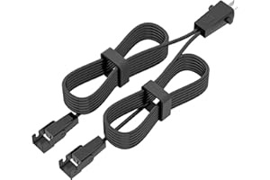 NVMW 6.5 Feet 2 Pin Splitter Lead Y Power Cable for Electric Recliner and Lift Chairs, 2 Motors to 1 Power Supply, Compatible with Okin, Limoss, Lazboy, Pride, Catnapper