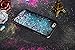 UCLL Iphone 7 Case, Iphone 7 Liquid Case, Gorgeous Design Case for Iphone 7 Cool Quicksand Moving Stars Bling Glitter Flowing Case with a Screen Protector Gold Rose (Black) (Colorful)