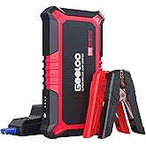 GOOLOO New GP2000 Jump Starter, 12V 2000A Car Jumper Starter(Up to 8.0L Gas, 6.0L Diesel Engines), SuperSafe Portable Battery Charger, Auto Lithium Box Booster Pack with USB Quick Charge, red