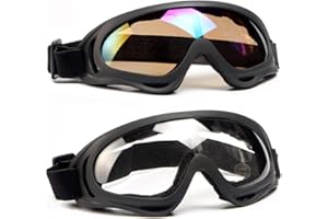 SPOSUNE Motorcycle Goggles Airsoft Goggles for Men Women UV400 Protective Windproof Dustproof Ski Goggles Safety Goggles