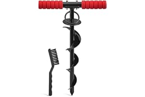 Zarler Heavy Duty Dog Tie Out Stake for Large Dog Up to 250 Lbs, Spiral Dog Stake for Outside Easy to Install, 360° Swivel Dog Stake for Yard, Camping, Beach