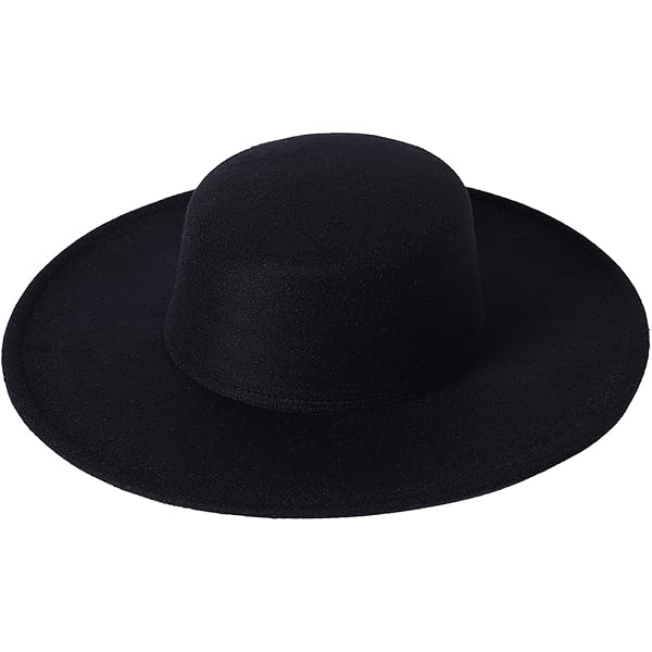 Women Wool Floppy Hat Vintage Wide Brim Felt Cap Fashion Bow  display picture 1